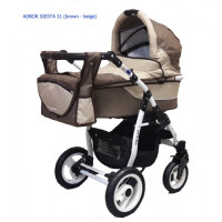 Коляска 2в1 ADBOR SIESTA 31 (brown - beige)