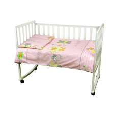 Комплект постельного белья 60 * 120 см (Розовый) би-хэппи