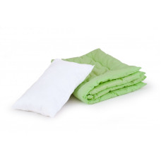 Комплект шерсть одеяло + подушка 90 х 120 (цв.салатовый)