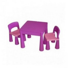 Комплект Tega MAMUT стіл + 2 стільці MT-001 899 light violet / dark violet