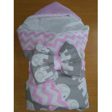 Конверт-одеяло BabyRoom Dream DM-010 Розовый слоники