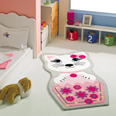 Килим в дитячу кімнату Confetti - Kitty рожевий 80*150