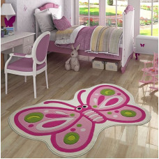 Килим в дитячу кімнату Confetti - Sweet Butterfly рожевий 100*160