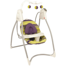 Кресло-качалка LOVIN'HUG (с подключением к электросети), цвет BLABERRY SPRING салатовый с фиолетовым