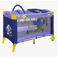 Кровать-манеж Bertoni Arena 2 Layers Plus Blue Sky Adventure