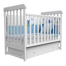 Кроватка для новорожденных 12 (шухлядка+маятник) лапки