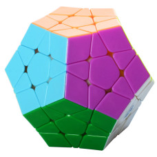 Кубик 0934C-1 QiYi X-Man Megaminx (Plane Stickerless) 8см, в кор-ке, 9,5-7,5-13,5см