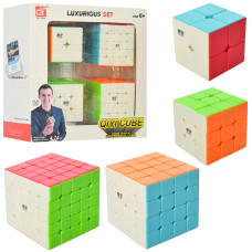 Кубик EQY526 4шт (5-5см, 5,5-5,5см, 6-6см), в кор-ке, 20-20-8см