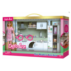 Кукла хозяюшка с кухонным гарнитуром Defa (6085)