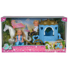 Ляльковий набір Еві та Тіммі "Карета принцеси" з конем, 3+