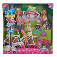 Кукольный набор Штеффи и Эви "Прогулка на велосипедах", 3