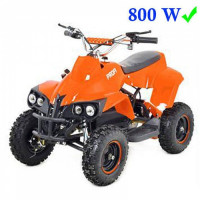КВАДРОЦИКЛ PROFI HB-EATV 800C-7: 30КМ/Ч, 36V, 800 ДО 100 КГ ОРАНЖЕВЫЙ