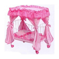 Ліжечко для ляльок Melogo (Metr +) 9350 Рожевий