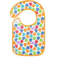Махровый водонепроницаемый нагрудник BabyOno Сердечки (874)