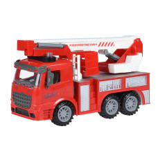 Машинка енерційна же игрушка грузовик Пожежна машина з підйомним crane зі світлом і звуком 98-617AUt