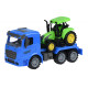 Машинка енерційна Same Toy Truck Тягач синій з трактором 98-613Ut-2