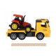 Машинка енерційна Same Toy Truck Тягач жовтий з трактором 98-613Ut-1