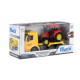 Машинка енерційна же игрушка грузовик Тягач жовтий з трактор 98-613Ut-1