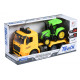 Машинка енерційна же игрушка грузовик Тягач жовтий з трактор зі світлом і звуком 98-613AUt-1