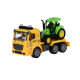 Машинка енерційна же игрушка грузовик Тягач жовтий з трактор зі світлом і звуком 98-615AUt-1