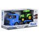 Машинка инерционная Same Toy Truck Тягач синий с трактором со светом и звуком 98-615AUt-2