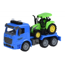 Машинка інерційна же игрушка грузовик Тягач з синій трактор зі світлом і звуком 98-613AUt-2