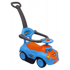 Машинка-каталка с толкателем Alexis-Babymix Q-63 (blue)