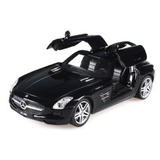 Машинка р/у 1:24 Meizhi лиценз. Mercedes-Benz SLS AMG металлическая (черный)