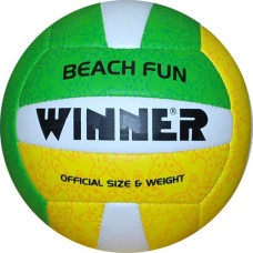 Мяч волейбольный  W Beach Fun зелено-желтый