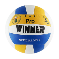 Мяч волейбольный  WINNER   Pro (пресс кожа) желто-синий