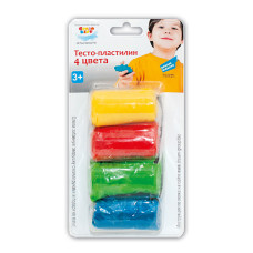 Набір для дитячої творчості «Тісто-пластилін 4 кольори»
