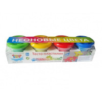 Набор для детской лепки "Тесто-пластилин. Неоновые цвета".
