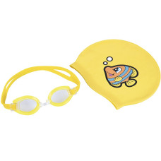 Набір для плавання Bestway 26026 (окуляри, шапочка) Yellow