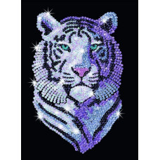 Набор для творчества Sequin Art BLUE Белый тигр SA1217