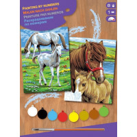 Набор для творчества Sequin Art PAINTING BY NUMBERS JUNIOR-PAIRS Лошади SA0215