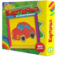 Набор для творчества Strateg Картина из пластилина Машинка (4003)