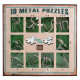 Набор головоломок 10 Metall Puzzles green 10 головоломок Eureka 3D Puzzle 473357