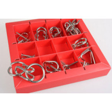 Набір головоломок 10 Metall Puzzles red 10 головоломок Eureka 3D Puzzle 473358