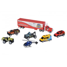 Набір машинок Same Toy Diecast Вантажівка з джипами 80956-6Ut