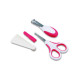 Набір по догляду за дитиною Nuvita 0м+ Рожевий Безпечні ножиці з акс. NV1138Pink