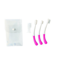 Набір по догляду за зубами Nuvita дитячий 0м+ рожевий NV1145Pink