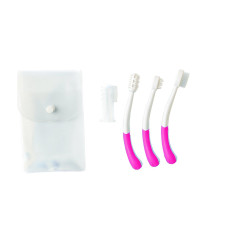 Набор по уходу за зубами Nuvita детский 0м + розовый NV1145Pink