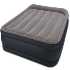 Надувне велюрове ліжко Intex Deluxe Pillow Rest Raised Bed (64132)