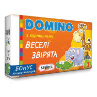 Настільна гра Strateg Доміно Веселі звірята (747)