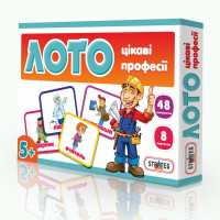 Настольная игра Strateg Лото Интересные профессии (165)