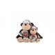 Мавпа Гришка з шарфом і шапкою, 22 см