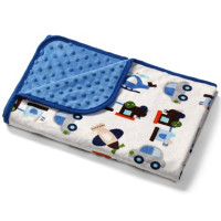 Ковдра двостороння BabyOno Бульбашки мікрофібра 75х100 см Блакитний (1404/01)