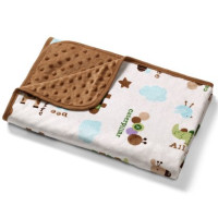 Ковдра двостороння BabyOno Бульбашки мікрофібра 75х100 см Коричневий (1404/03)