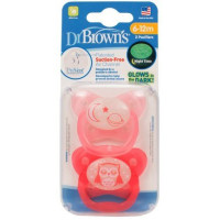Ортодонтична нічна пустушка Dr. Brown's PreVent 6-12 m Рожевий (22006)