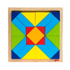 Пазл дерев'яний goki Світ форм-прямокутник 57572-4